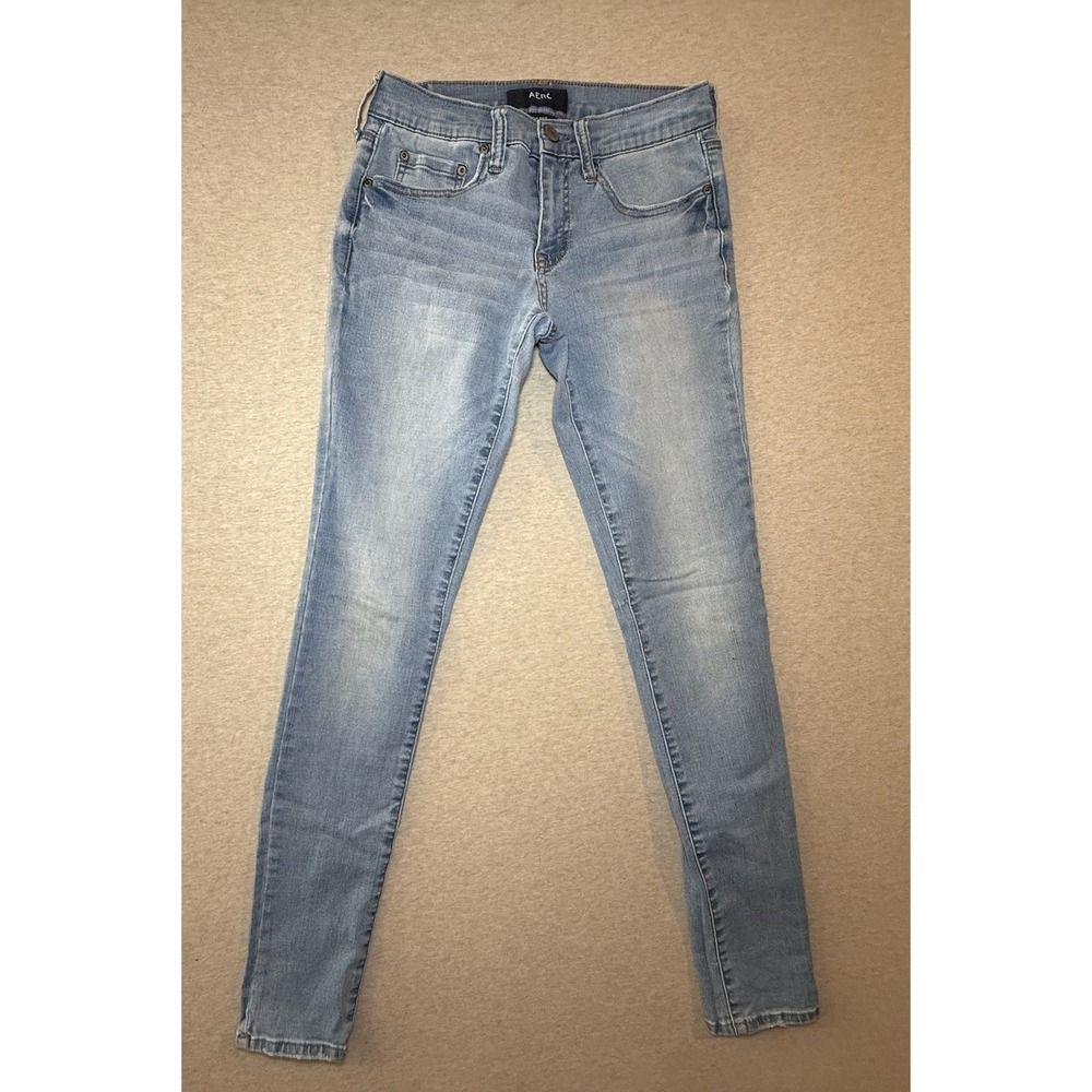 Aero Woman's Light Blue Strech Jeans 4L Low Rise Skinny Fit